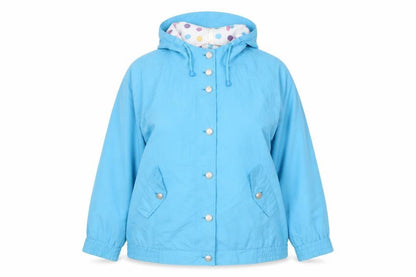 Womens UK Size 12 Telemac Blue Anorak Coat