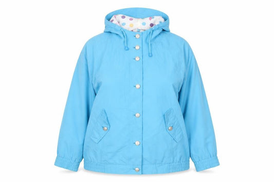 Womens UK Size 12 Telemac Blue Anorak Coat