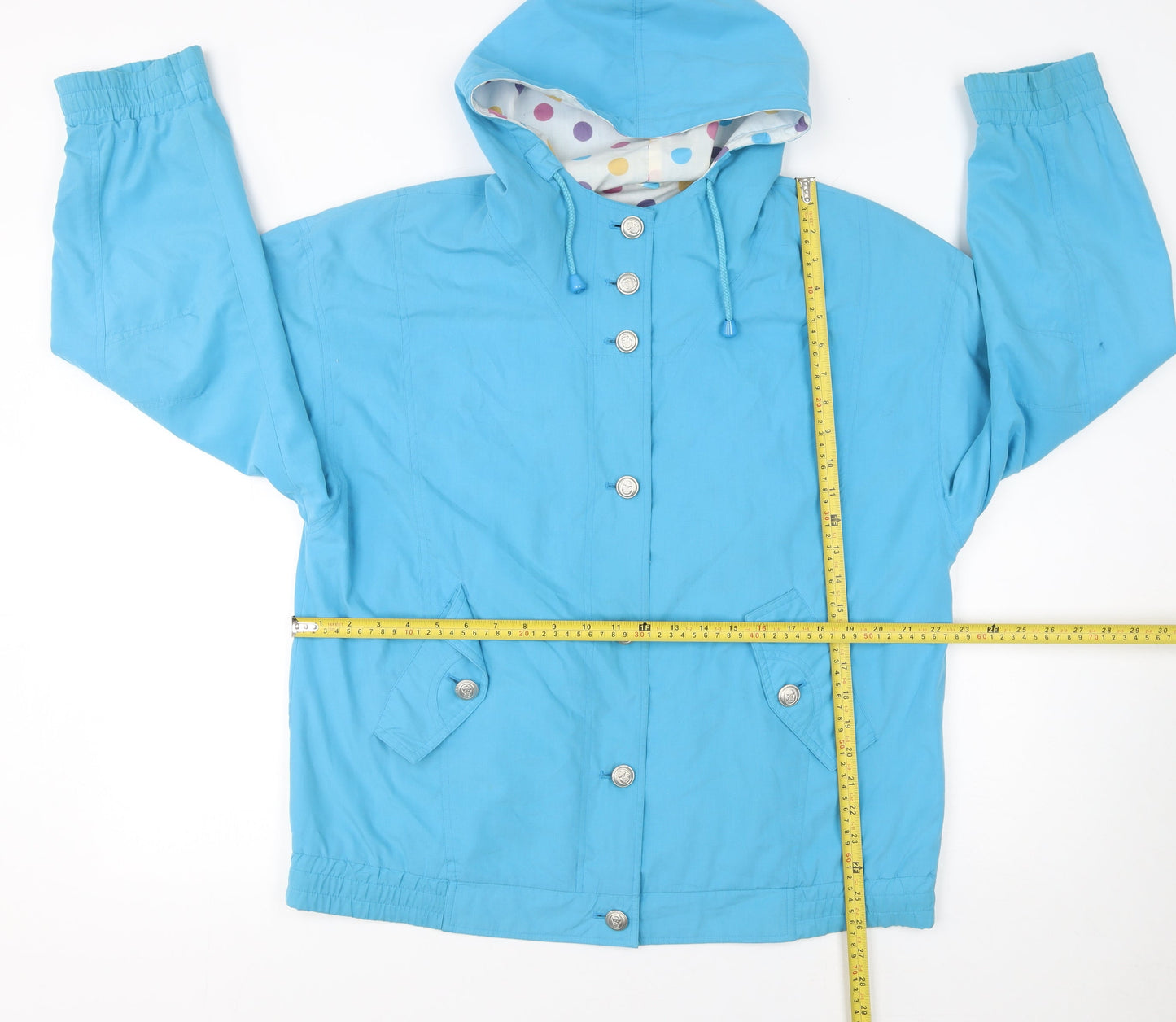 Womens UK Size 12 Telemac Blue Anorak Coat