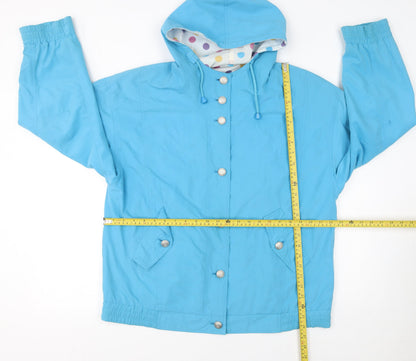 Womens UK Size 12 Telemac Blue Anorak Coat
