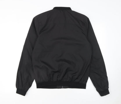 Mens UK Size S Cedar Wood State Black Gym & Training Running & Jogging Jacket