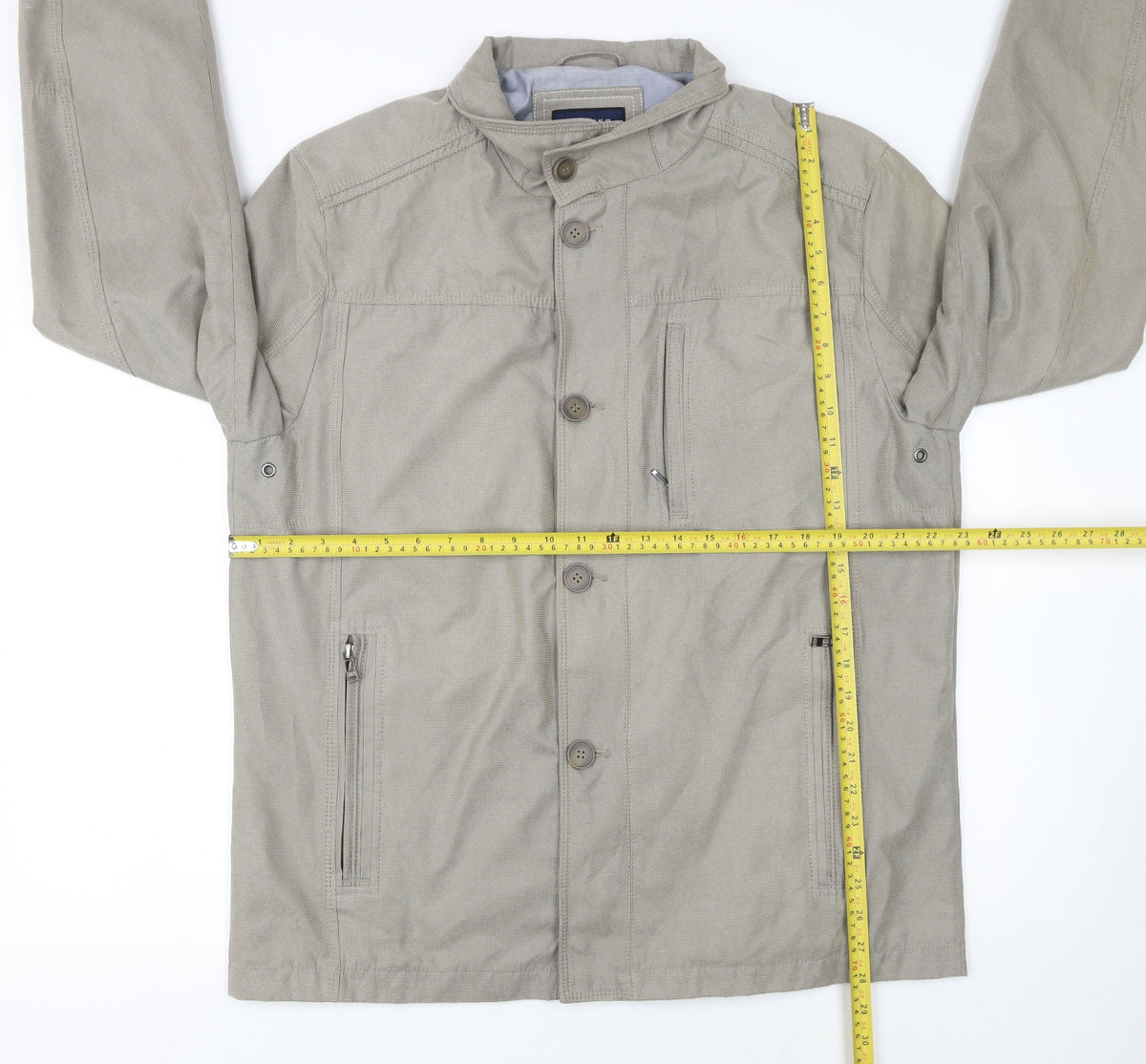 Mens UK Size 40 Jupiter Beige Basic Jacket