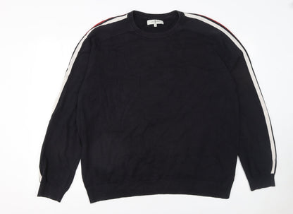 Mens UK Size XL Jasper Conran Black Pullover Jumper