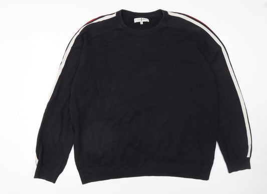 Mens UK Size XL Jasper Conran Black Pullover Jumper