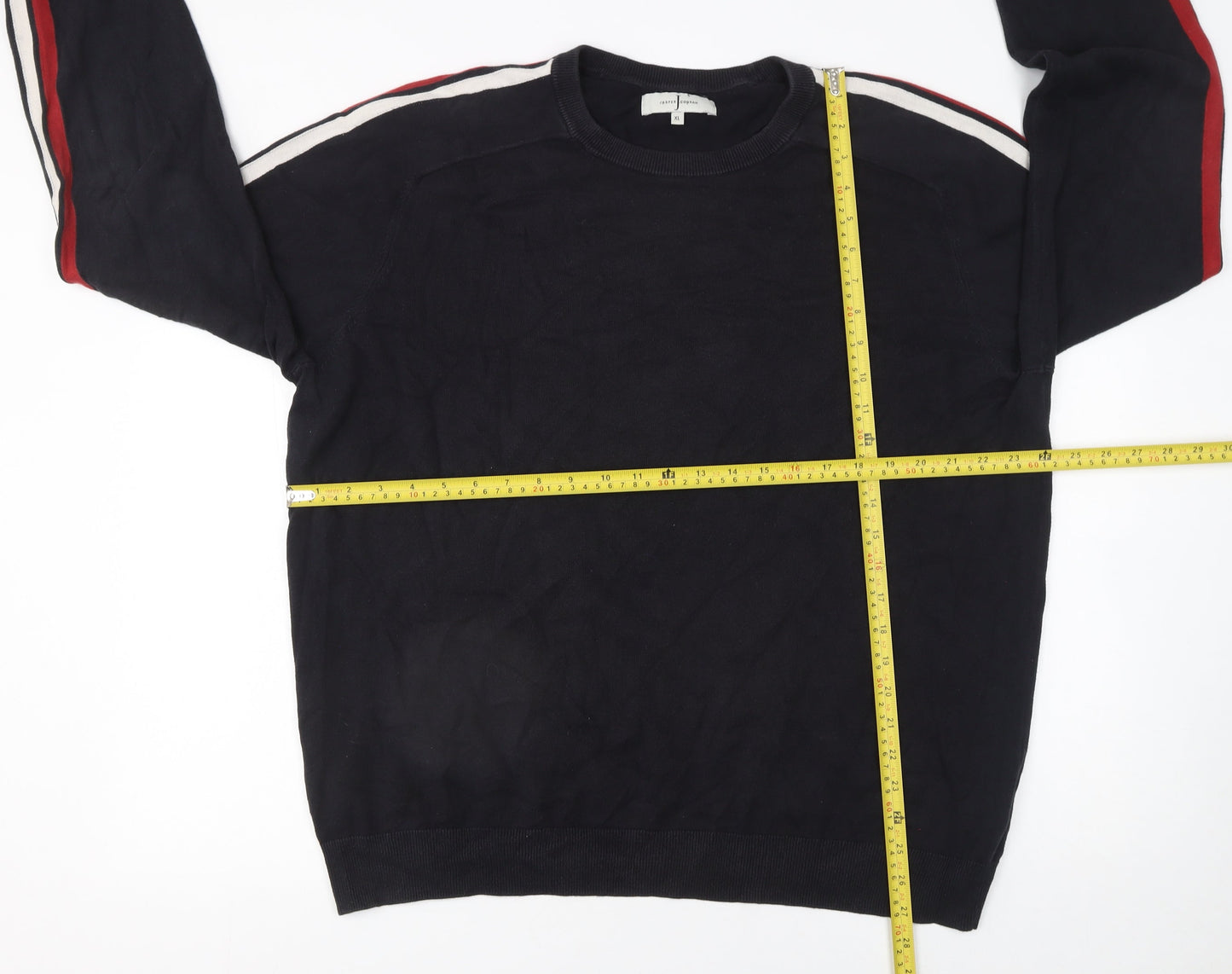 Mens UK Size XL Jasper Conran Black Pullover Jumper