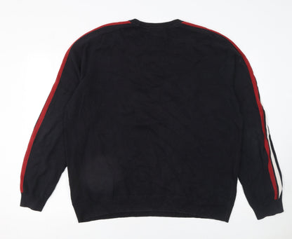 Mens UK Size XL Jasper Conran Black Pullover Jumper