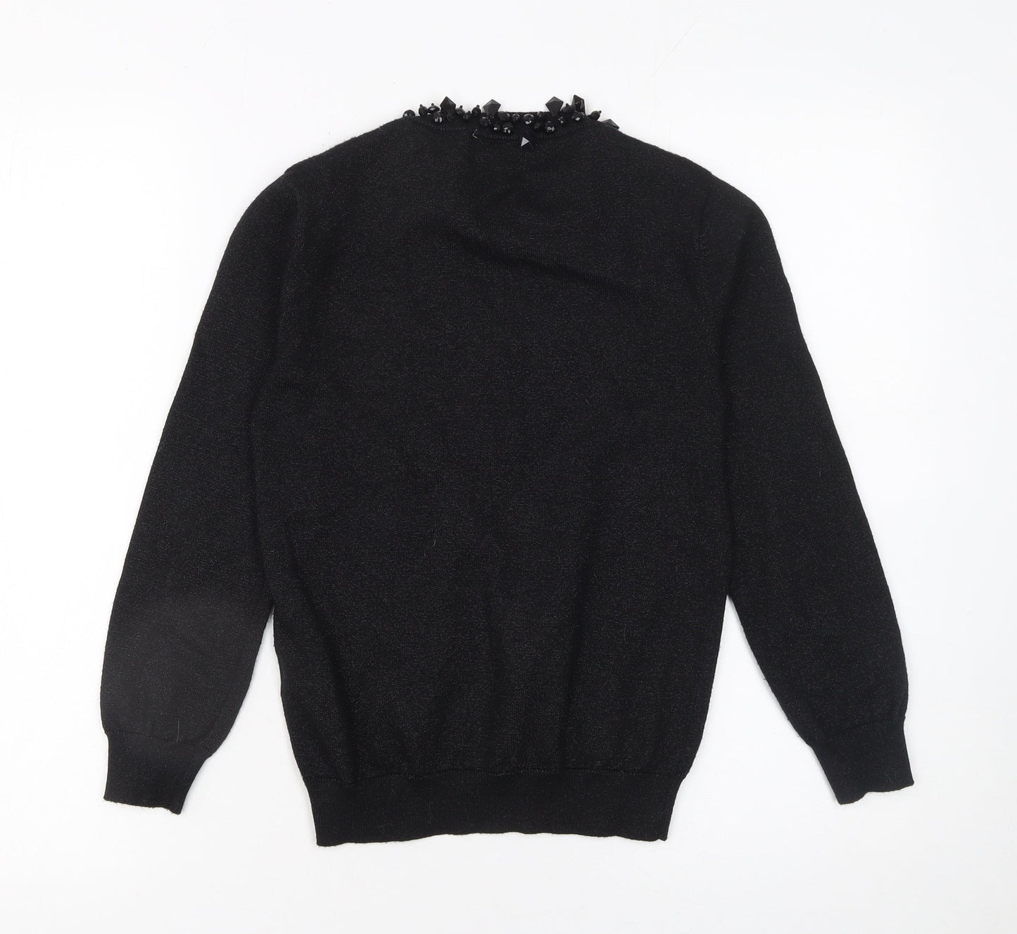 Womens UK Size S Zara Black Pullover Jumper
