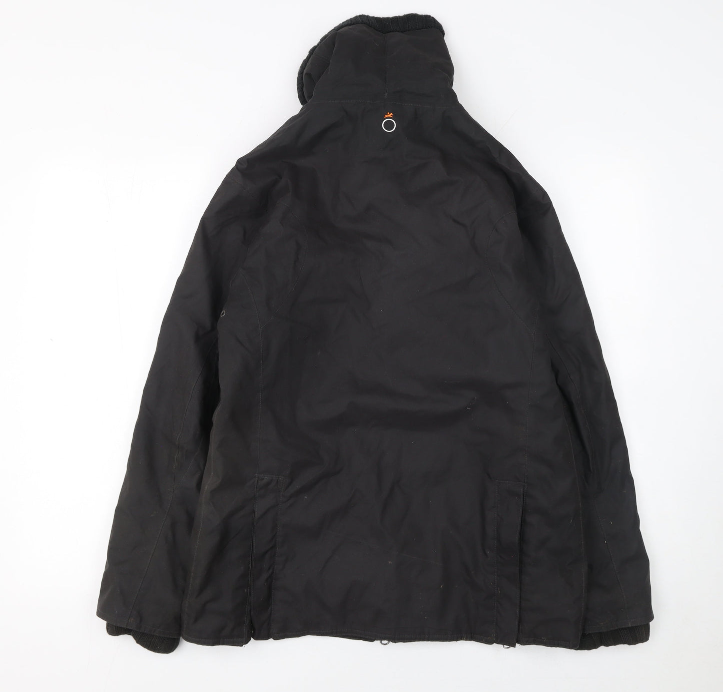 Womens UK Size S Decathlon Creation Black Parka Coat