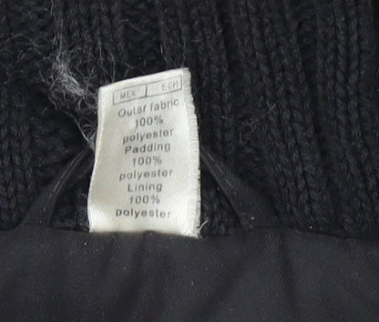 Womens UK Size S Decathlon Creation Black Parka Coat