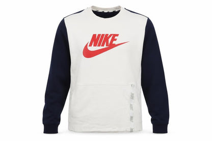 Mens UK Size M Nike White Pullover Sweatshirt