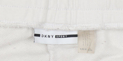 Womens UK Size M DKNY Regular Fit Jogger Ivory Trousers