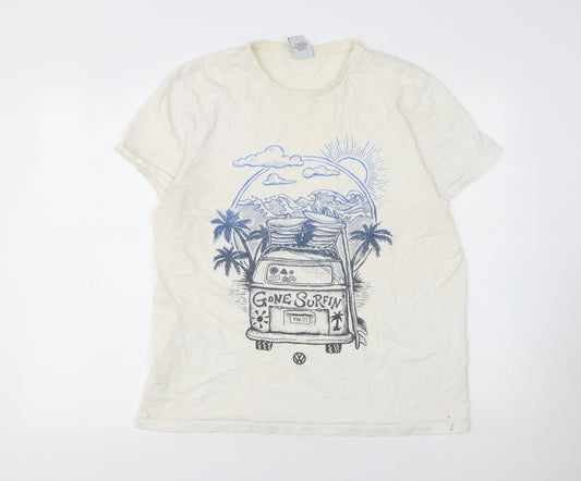 Mens UK Size XL Volkswagen Ivory  T-Shirt