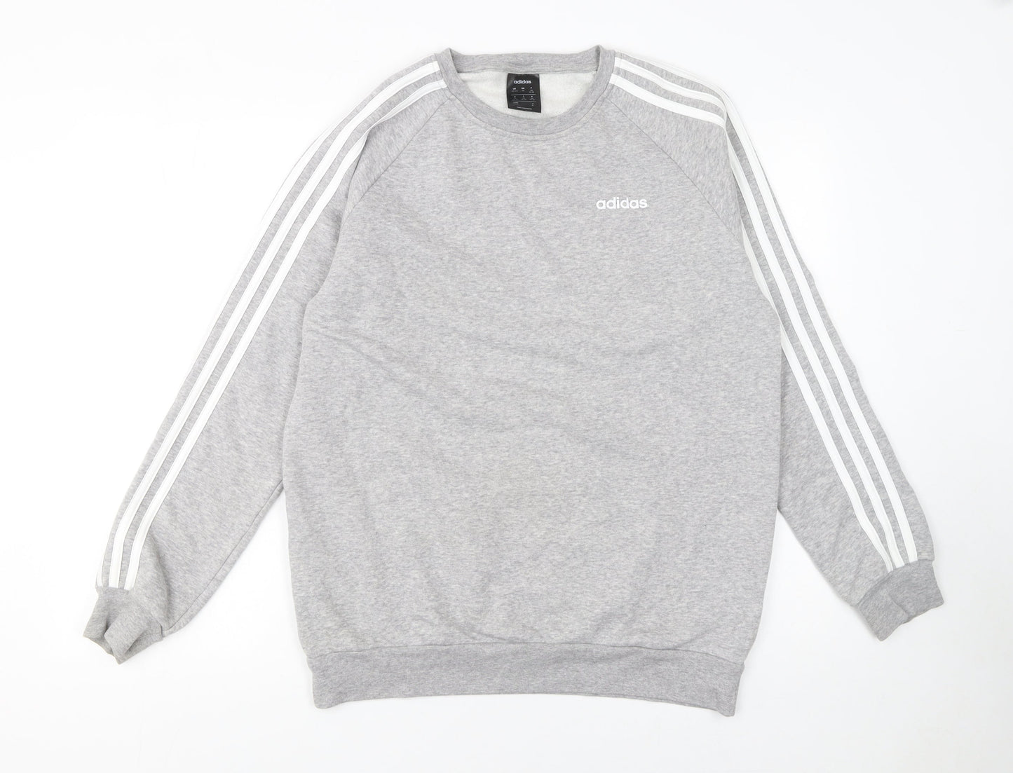 Womens UK Size XS adidas Grey Pullover Sweatshirt