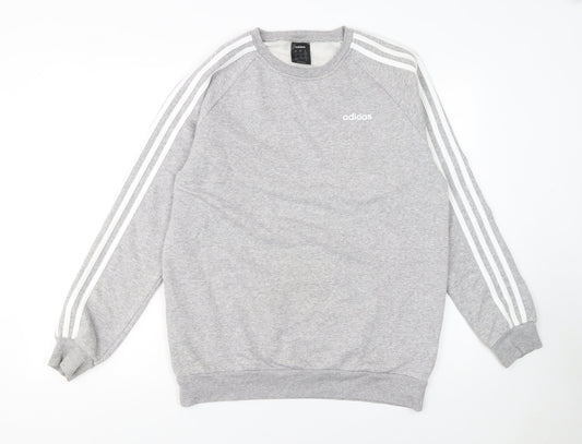 Womens UK Size XS adidas Grey Pullover Sweatshirt