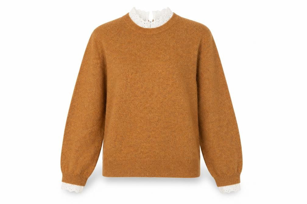 Womens UK Size 6 White Stuff Brown Pullover Jumper