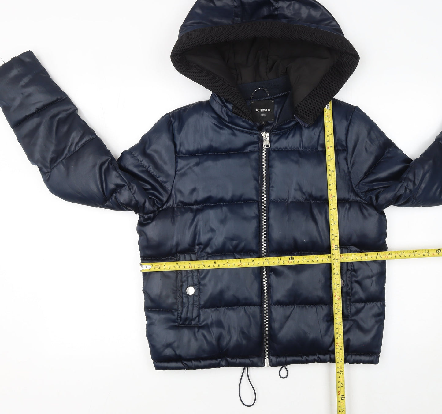 Womens UK Size 8 NEXT Blue Puffer Jacket