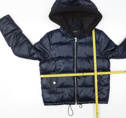 Womens UK Size 8 NEXT Blue Puffer Jacket
