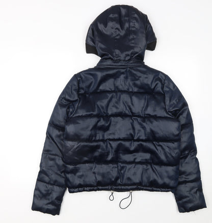 Womens UK Size 8 NEXT Blue Puffer Jacket