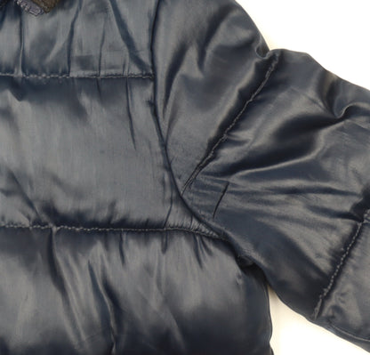 Womens UK Size 8 NEXT Blue Puffer Jacket