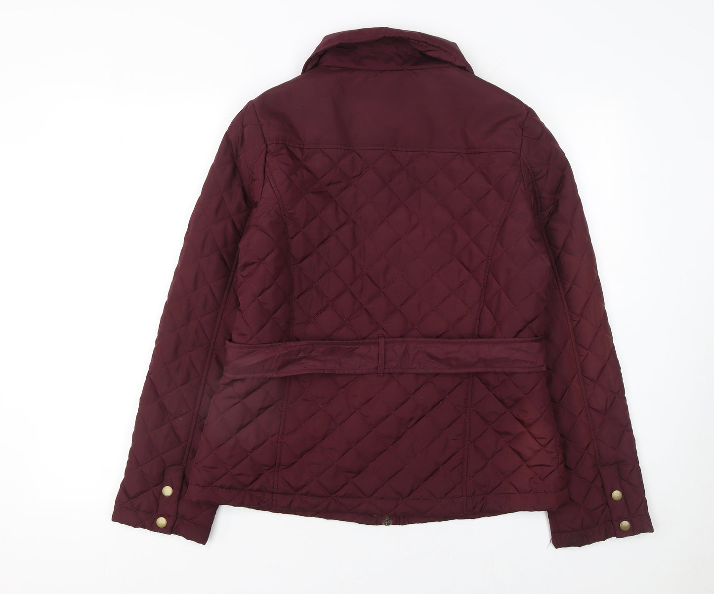 Womens UK Size 12 Crossroads Red Quilted Coat