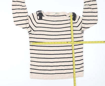 Womens UK Size S Oasis Beige Pullover Jumper