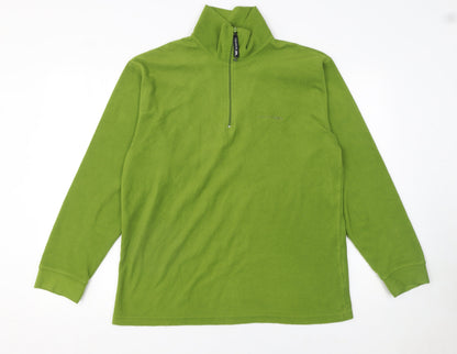Mens UK Size M Trespass Green Pullover Sweatshirt