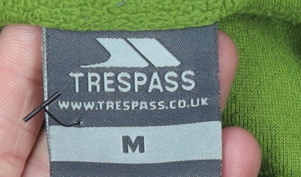 Mens UK Size M Trespass Green Pullover Sweatshirt