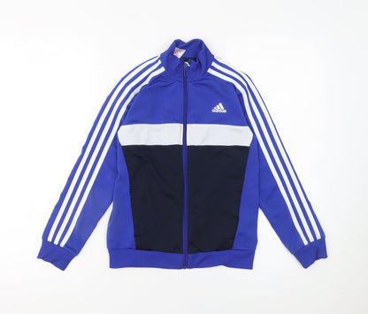 Boys UK Size 10 Years adidas Blue Track Jacket