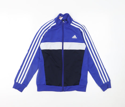 Boys UK Size 10 Years adidas Blue Track Jacket