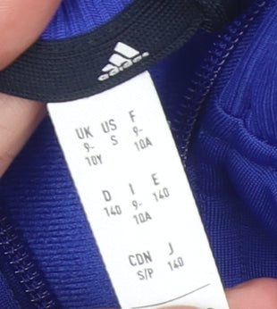 Boys UK Size 10 Years adidas Blue Track Jacket