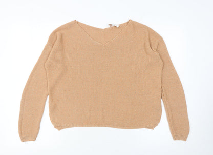 Womens UK Size L Grace & Mila Beige Pullover Jumper
