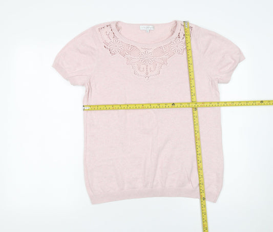 Womens UK Size 16 Rocha John Rocha Pink Pullover Jumper