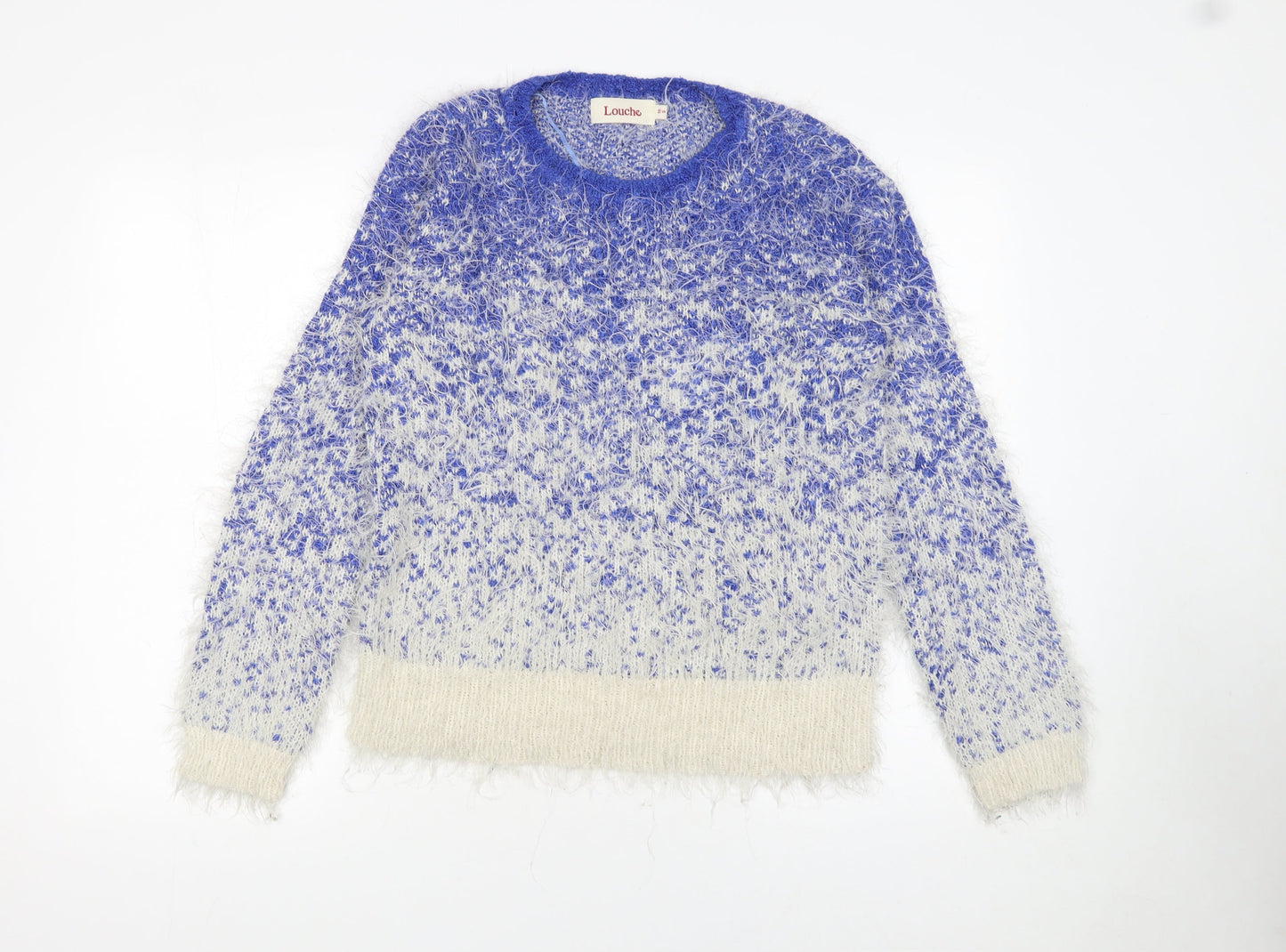 Womens UK Size 10 Louche Blue Pullover Jumper