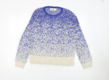 Womens UK Size 10 Louche Blue Pullover Jumper