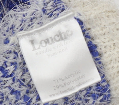 Womens UK Size 10 Louche Blue Pullover Jumper