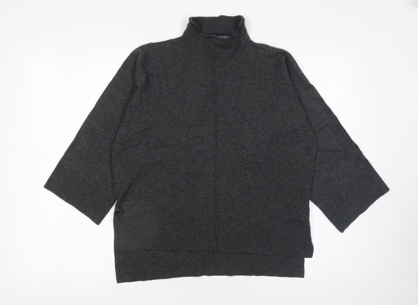Womens UK Size XS French Connection Grey Full Zip Jumper
