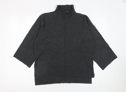 Womens UK Size XS French Connection Grey Full Zip Jumper