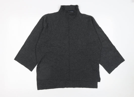 Womens UK Size XS French Connection Grey Full Zip Jumper