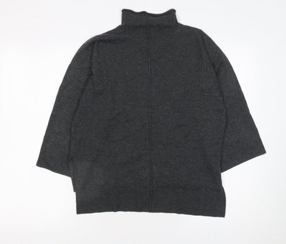 Womens UK Size XS French Connection Grey Full Zip Jumper