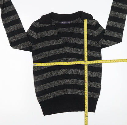 Womens UK Size S Marks and Spencer Black Pullover Jumper