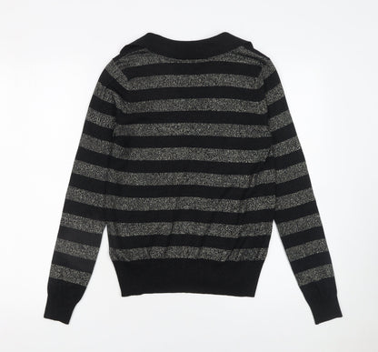 Womens UK Size S Marks and Spencer Black Pullover Jumper