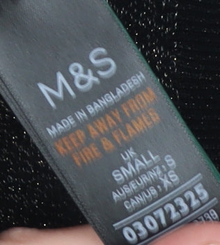 Womens UK Size S Marks and Spencer Black Pullover Jumper