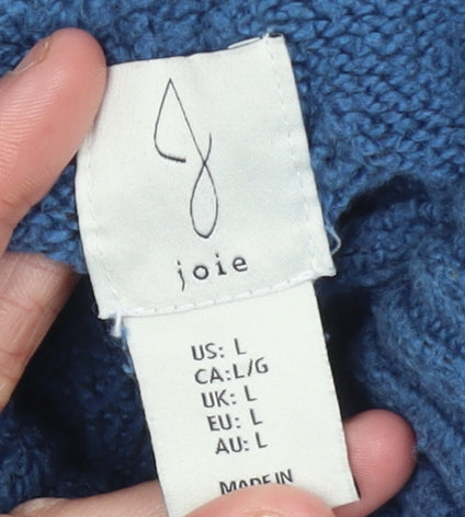 Womens UK Size L JOIE Blue Pullover Jumper