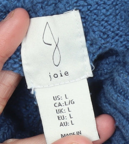 Womens UK Size L JOIE Blue Pullover Jumper