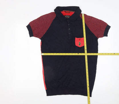 Mens UK Size L Luke Cotton Polo Shirt