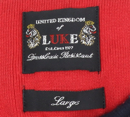 Mens UK Size L Luke Cotton Polo Shirt