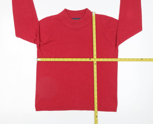 Womens UK Size 14 Marks and Spencer Red Pullover Jumper