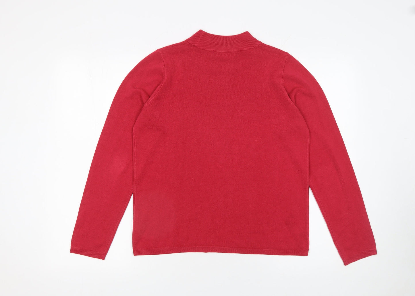 Womens UK Size 14 Marks and Spencer Red Pullover Jumper
