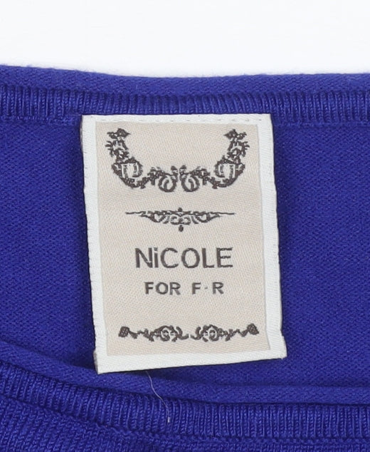 Womens UK Size M Nicole for F·R Blue Pullover Jumper