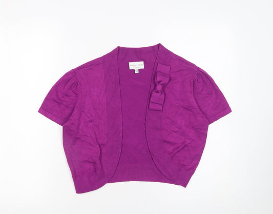 Womens UK Size 10 Laura Ashley Purple Cardigan Jumper